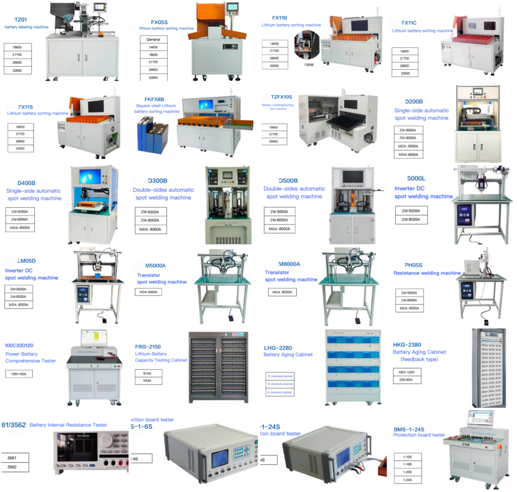 lithium battery assemply and sorting production line merge